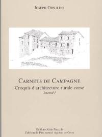 Carnets de campagne : croquis d'architecture rurale corse