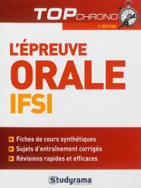 L'épreuve orale IFSI