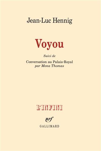 Voyou. Conversation au Palais-Royal par Mona Thomas