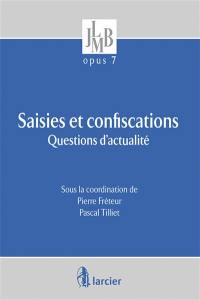 Saisies et confiscations : questions d'actualité