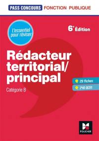 Rédacteur territorial, principal : catégorie B