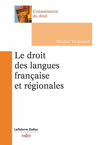 Le droit des langues françaises et régionales