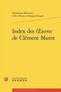 Index des Oeuvres de Clément Marot