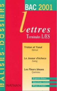 Lettres term. L