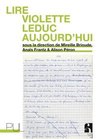 Lire Violette Leduc aujourd'hui