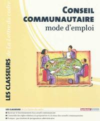 Conseil communautaire, mode d'emploi