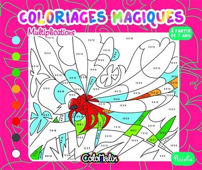 Coloriages magiques. Multiplications