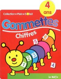 Gommettes chiffres : chenille