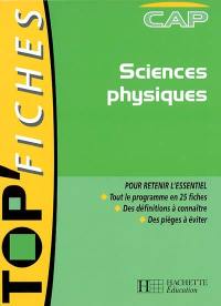 Sciences physiques, CAP