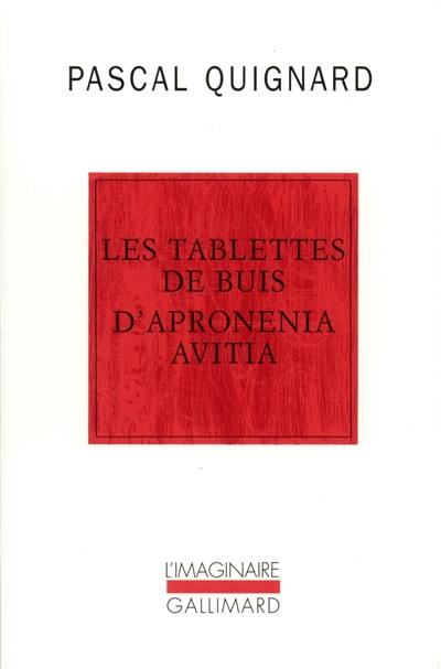 Les tablettes de buis d'Apronenia Avitia