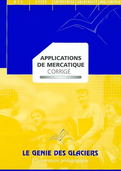 Applications de mercatique : corrigé