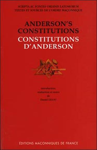 Anderson's constitutions. Constitutions d'Anderson