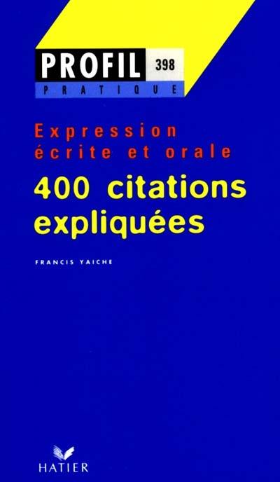 400 citations expliquées