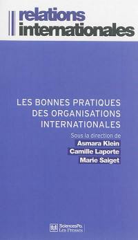 Les bonnes pratiques des organisations internationales