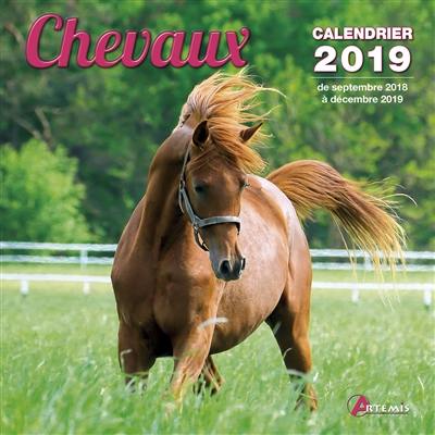 Chevaux : calendrier 2019 : de septembre 2018 à décembre 2019