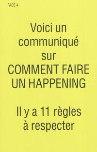 Comment faire un happening