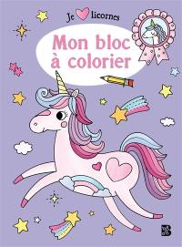 Licornes : mon bloc à colorier