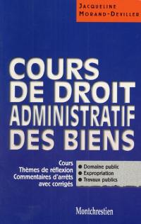 Cours de droit administratif des biens