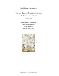 Voyage dans différentes contrées de France et d'Italie : 1755-1756