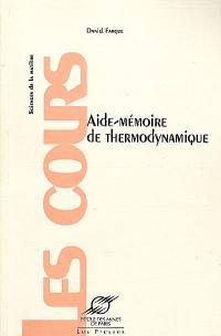 Aide-mémoire de thermodynamique