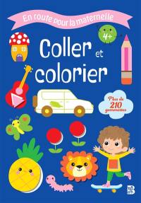 Coller et colorier, 4+ : plus de 210 gommettes