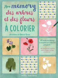 Mon memory des arbres et des fleurs à colorier : 48 cartes de memory à compléter et à détacher pour jouer !