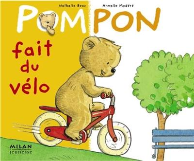 Pompon fait du vélo