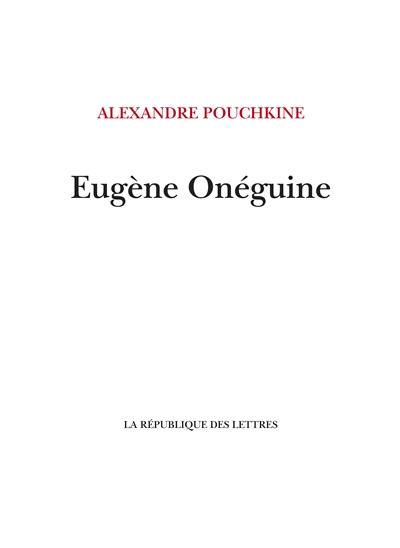 Eugène Onéguine