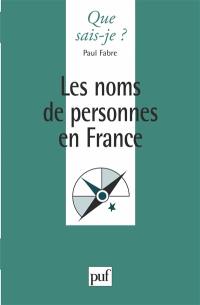 Les noms de personnes en France