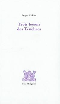 Trois leçons des ténèbres