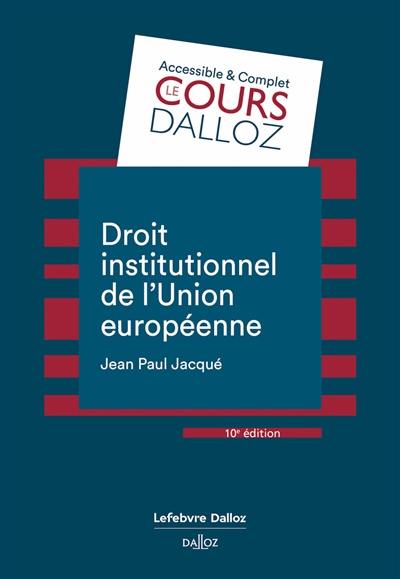 Droit institutionnel de l'Union européenne