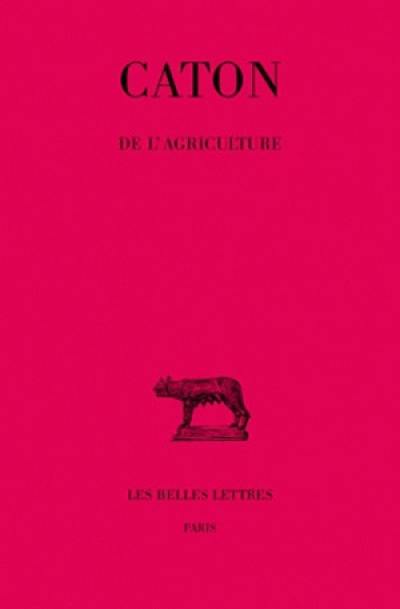 De l'agriculture