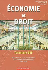 Economie et droit, terminale BEP : BEP métiers de la comptabilité, BEP métiers du secrétariat, BEP vente action marchande