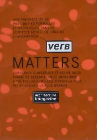 Verb, n° 2. Verb matters