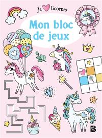 Licornes : mon bloc de jeux