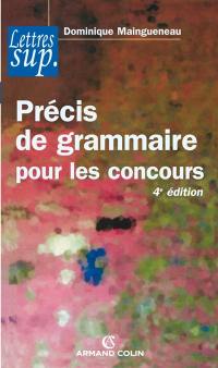 Précis de grammaire pour les concours