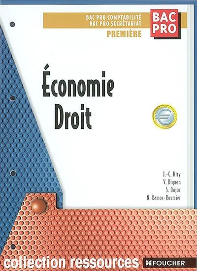 Economie, droit, bac pro comptabilité, bac pro secrétariat, 1re