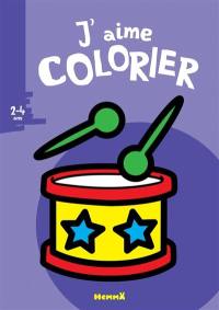 J'aime colorier, 2-4 ans : tambour