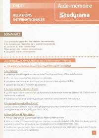 Relations internationales