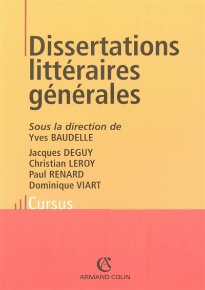 Dissertations littéraires générales