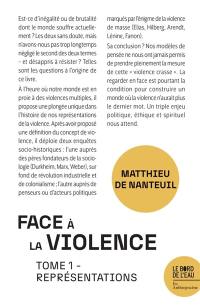 Face à la violence. Vol. 1. Représentations