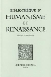 Bibliothèque d'humanisme et Renaissance, n° 77-3