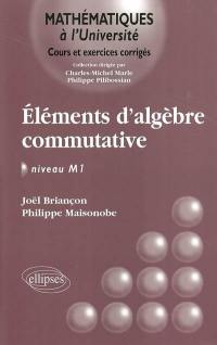 Eléments d'algèbre commutative : niveau M1