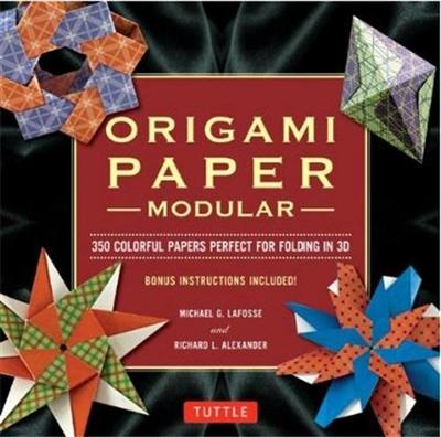 Modular Origami Paper Pack : 350 Colorful Papers Perfect for Folding in 3D