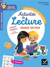 Activités de lecture pour faire mes premiers pas en lecture ! : grande section, 5-6 ans : conforme au programme