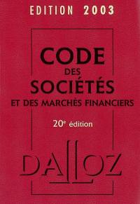 Code des sociétés et des marchés financiers 2003