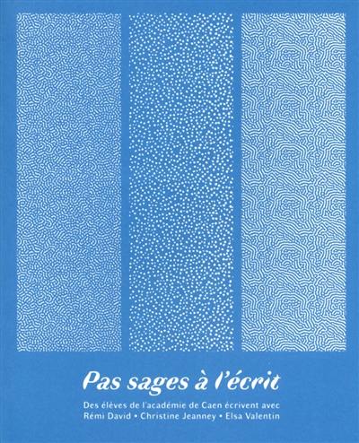 Pas sages à l'écrit. Des élèves de l'académie de Caen écrivent avec Rémi David, Christine Jeanney, Elsa Valentin