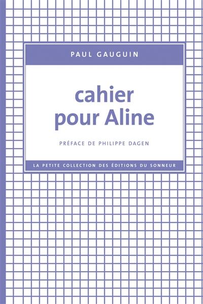 Cahier pour Aline