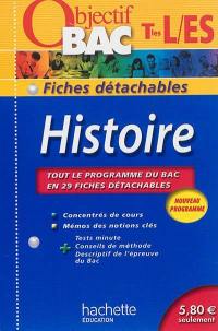 Histoire terminales L, ES : nouveau programme