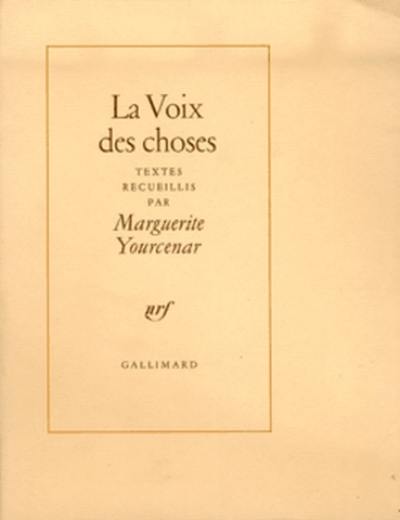 La Voix des choses